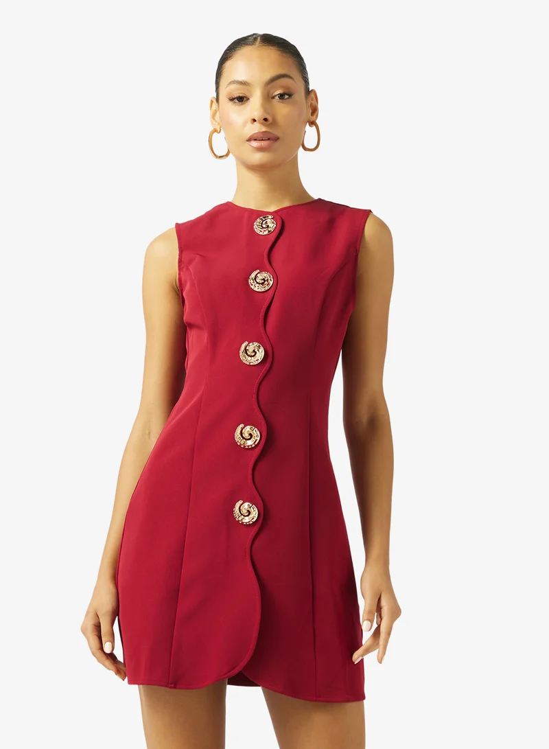 Ginger Buttton Up Tailored Dress